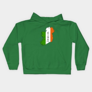 Ireland map & flag Kids Hoodie